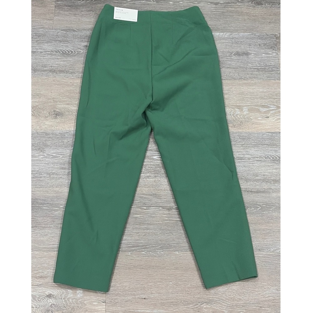 Ann Taylor The Slim High Rise Ankle Pants Green 0P‎ Petite NWT - Picture 4 of 6